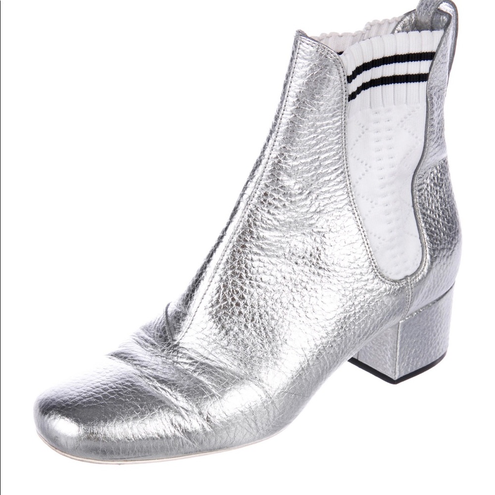 Fendi silver boot